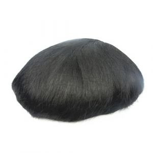 GLigeT Perruque pour Homme Prothèse # 1B Off Noir Toupet for Hommes système de Remplacement de Cheveux Humains réel Fine Dentelle française postiche unités de Cheveux pièces Perruques(7x9) (wufengzhichengbaihuodian, neuf)