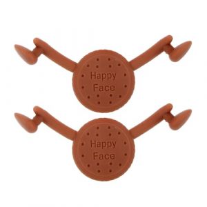 iplusmile Lot de 2 Entra&icirc;neurs Personnels du Visage en Silicone Marron, Dispositif de Renforcement des Muscles du Sourire pour Exercices de Sourire et Cr&eacute;ation Naturelle de Fossettes, (Cosy & U, neuf)