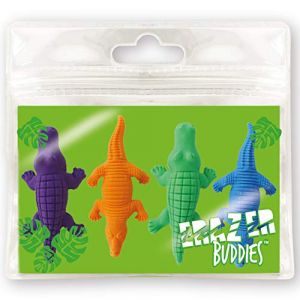 Erazer Buddies - Crocodile de Deluxebase. Gommes en Forme de Crocodile Fournitures Scolaires fantaisie pour Filles et Gar&ccedil;ons. Ensemble de gommes color&eacute;es, id&eacute;al pour le bureau et l'&eacute;cole (DELUXEBASE, neuf)