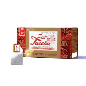 Yunnan Tuocha Zouji - Th&eacute; Tuocha au Ginseng &ndash; Vitalisant - 20 Sachets - 40g - Origine Yunnan Garantie (ZOUJI TUOCHA, neuf)