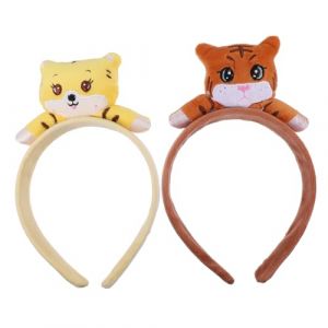 Healeved 2pièces Bandeaux De Déguisement Peluche Pour Garçon Fille Couvre-chefs De Poupée Tigre Décorations De Cosplay Et Ornements De Cheveux (Accompany JY, neuf)