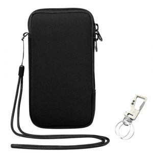 ZhouWei Housse Universelle Smartphone avec Porte-cl&eacute;s et Dragonne, 18*11 cm Pochette Telephone Portable de Protection en Durable N&eacute;opr&egrave;ne aux Chocs, Pochette Smartphone, pour T&eacute;l&eacute;phones Jusqu'&agrave; 6,5" (ZONGGHU, neuf)