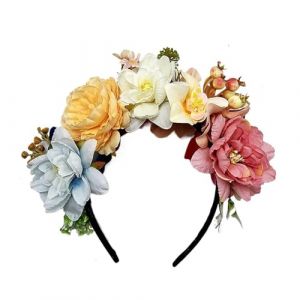 YZDKR Rose Bandeau for Femmes Romantique Rouge Lunette Cheveux Cerceau Bandes de Cheveux Filles Mariage Bandeau Cheveux Accessoires pour Femmes Filles Accessoires de Cheveux(Color2) (Q2001Hc, neuf)