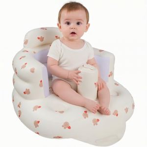Siège Bébé Gonflable Portable avec Pompe à Air-Fauteuil Bébé Ergonomique Soutien Dorsal et Cervical pour Voyage,Alimentation,Camping-Apprentissage de la Position Assise Enfant 3+ Mois Maison/Extérieur (shuntengkeji, neuf)