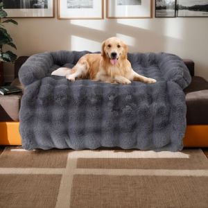 Coussins de canapé en Peluche épaisse Lapin pour canapé, Tapis de lit pour Chien, Couverture de canapé Lavable en Peluche pour Chien, protège-Meubles Tapis de canapé pour Chiens et Chats (chaowuuk, neuf)