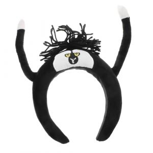 VICASKY Bandeau accessoires de cheveux pour femmes trucs mignons pour les adolescentes cotillons adultes oreilles d'halloween costume de singe chat costume femmes Peluche Noir (Belicious Helper, neuf)