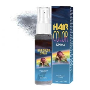 Spray Cheveux Vert,Spray Temporaire pour Coloration Cheveux,sprays vert cheveux temporaire,Sprays Colorant Cheveux,Rapide et Séchage Rapide,Teinture à Usage Unique Lavable,pour Fête,Cosplay (Gris) (EnviableVB, neuf)