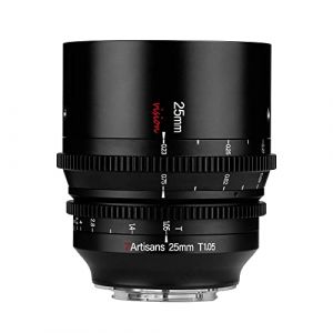 7artisans Objectif Cine 25 mm T1.05 Grande ouverture Mise au point manuelle Faible Distorsion Mini Cin&eacute;ma Monture L pour Leica/Sigma/Panasonic Noir (7-artisans Official Store, neuf)