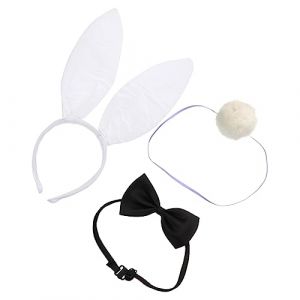 PartyKindom Accessoire De Costume De Lapin Costume De Cosplay De Lapin Robes De Cosplay Accessoire De N&oelig;ud Pour F&ecirc;te Carnavalesque (Brushira, neuf)