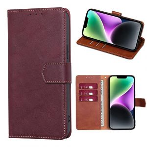 RankOne Coque pour Samsung Galaxy S21+ / Samsung S21 Plus (6.7" inches), Coque Etui Protection Housse Premium en Cuir PU - Rouge (Rankone, neuf)