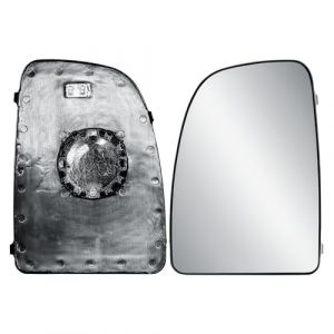 R&eacute;troviseur ext&eacute;rieur gauche de rechange c&ocirc;t&eacute; conducteur Grand verre sup&eacute;rieur chauff&eacute; avec plaque arri&egrave;re pour Fiat Ducato Citro&euml;n Jumper Peugeot Boxer 2006-2025 Opel Movano 2022-2025 (COMMERCIAL VEHICLE LIGHT AND MIRROR, neuf)