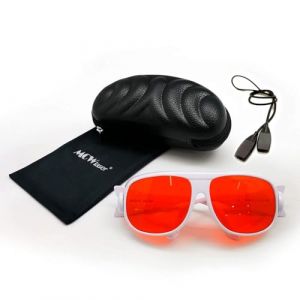 MCWlaser 190-540nm Lunettes de Protection S&eacute;curit&eacute; Laser OD7+ Safety Goggle Glasses For UV light Violet Blue Green Laser 405nm 445nm 450nm 473nm 532nm Type d'absorption EP-3 Style 1 (MCWlaser, neuf)