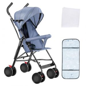 Poussette Canne,Pour enfants de la naissance jusqu'à 22 kg,Avec fonction couchage,Ultra Légère,Pliable d'une seule main,UPF 50,Toit Extensible (jusiZL, neuf)