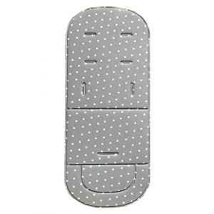 Coussin de siège lavable pour poussette de bébé, doublure de siège universelle pour poussette, matelas de chariot de dessin animé (gris étoile) (changchunshishuaixiangshangmaoyouxiangongsi, neuf)