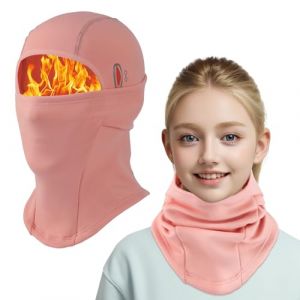 AYPOW Cagoule d'hiver Thermique pour Enfants 4-12Ans, Multifonction Coupe Masque de Ski Cyclisme, Casquette Bonnet Chapeau avec Cache-Cou, pour Gar&ccedil;ons et Filles Sports d'hiver en Plein Air (nxpoy, neuf)