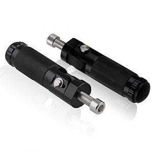 Repose Pieds de Moto, Repose-Pieds pour Moto, Pédales de Moto, Paire de Moto Repose en Aluminium, Pieds Moto Universel Compatible avec 8mm Verrouiller (STRONG ASPIRATION LIMITED, neuf)