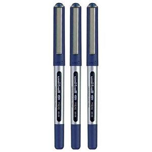Uni Ball eye micro Bleu Stylo roller Pointe m&eacute;tal 0,5 mm Pointe 0,2 mm Line Base d'Eau Pigment Uni Syst&egrave;me de d&eacute;bit d'encre imperm&eacute;able fadeproof UB-150 (Lot de 3) (allpremio, neuf)