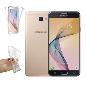 REY Coque pour Samsung Galaxy J7 Prime, TPU Transparent 360 Degres Full Body Protection (REY ®, neuf)