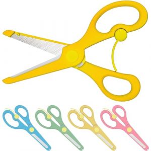 Enid Store Ciseaux sécurisés pour enfants de couleur rouge, bleue, jaune ou verte jaune (ZI.ARTSHOP, neuf)