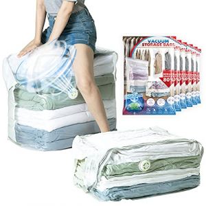 TAILI Cube Sacs à Vide pour Vêtements, 6 Pack Jumbo (100×70×44×44cm), Sacs à vide pour Vêtements Extra Grands pour Couettes, Couvertures, Draps,housse de rangement Gain de Place (TAILI Store, neuf)