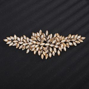 Bandeau de mariée en strass de luxe pour femmes bandeau Vintage fait à la main accessoires de cheveux de mariage coiffure de demoiselle d'honneur-champagne (taiyuanshimihekejiyouxiangongsi, neuf)