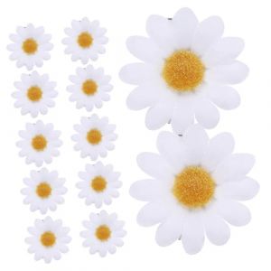 FOYTOKI 24pièces Barrettes à Cheveux Simulées Marguerite Blanche Pour Et Femmes Accessoires Élégants Et Pour (Wyn White, neuf)
