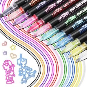 YITHINC Feutres Paillettes, Cadeau Fille 4-12 Ans, 12 Couleurs Stylo Paillette Marqueur Magique pour Anniversaire, Peinture, Bricolage Art Crafts, Idee Cadeau Ado Fille (YITHINC-FR Official Store, neuf)