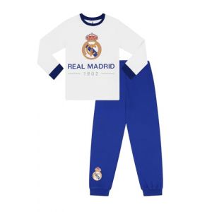 Real Madrid Pyjama long pour garçon CF Football, blanc, 8-9 ans (ThePyjamaFactory, neuf)