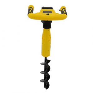 Tari&egrave;re &eacute;lectrique jaune avec tari&egrave;re de 300 x 80 mm pour creuser/pr&eacute;parer des trous de poteau, l'am&eacute;nagement paysager et l'&eacute;lagage (Dorabiupaa, neuf)