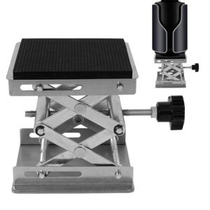 Cric À Ciseaux, Petits Crics Pour Le Levage - Table Élévatrice Manuelle,Support D'amortisseur, Levage De Ciseaux, Support De Levage De Laboratoire, Hauteur De Levage Extensible De 1,96 À 6,1 Pouces, S (yuechangmao, neuf)