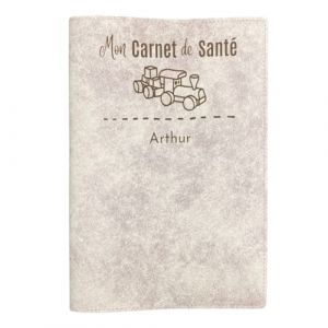 Protège Carnet de Santé Bébé Personnalisé, Housse Carnet de Santé Made in France, Pochette Carnet de Santé 100% Personnalisable, Protection Carnet de Santé Patastik, Etui Carnet de Santé Cuir (Cookie) (Voopies, neuf)