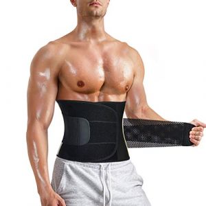 Chumian Ceinture de Sudation Homme Ceinture Abdominale Minceur N&eacute;opr&egrave;ne Gaine Ventre Plat Waist Trainer Sport Fitness Sauna (Chumian, neuf)