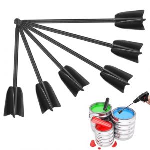 M&eacute;langeur &Eacute;poxy, 6 Pi&egrave;ces, M&eacute;langeur Peinture, Palettes de M&eacute;langeur de Peinture R&eacute;utilisables, Palettes de Perceuse &agrave; Palettes, pour M&eacute;langer la R&eacute;sine &Eacute;poxy, la Peinture en C&eacute;ramique, 16,5/22 cm (EUROEDI SPEDITION, neuf)