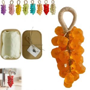 Savon raisin cristal, savon artisanal original personnalis&eacute;, savon doux nettoyant, en forme de fruit &agrave; faire soi-m&ecirc;me, cadeau unique for femmes et hommes(Marigold) (ZhuoRenShangMao, neuf)