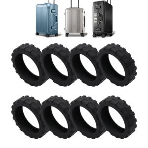 Couvre-roue de bagage, cache-roue de bagage de valise - Housse de roue de bagage en silicone de 8 pi&egrave;ces | Housse de protection en silicone pour roue tournante pour bagages, accessoires de Founcy (qinjinxinxikeji, neuf)