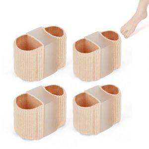 RoadLoo S&eacute;parateurs D'orteils, 4 Pi&egrave;ces Bandages pour Orteils en Marteau Correcteur D'orteils en Gel 2 Tailles Diff&eacute;rentes de Orth&egrave;se Hallux Valgus pour Orteil Superpos&eacute;s Orteil en Marteau (RoadLoo, neuf)