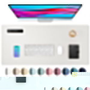 Aothia Sous-main, tapis de bureau en cuir PU, tapis de souris, protection de bureau antid&eacute;rapante, bloc-notes de bureau &eacute;tanche pour le bureau et la maison (80cmx40cm,Blanc cass&eacute;) (Aothia FR, neuf)