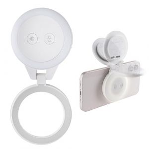 PGYTECH MagGlow Lampe d&rsquo;Appoint Magn&eacute;tique pour T&eacute;l&eacute;phone, Lampe Selfie MagSafe, Anneau Lumineux LED Magn&eacute;tique Portable avec Lumi&egrave;re Froide/Douce/Chaude, pour Selfies/Photographie/Vid&eacute;o (Gris Brume) (PGYTECH-SELECT, neuf)