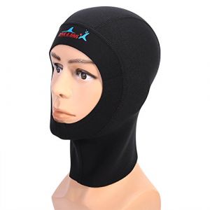 Capuche de Plong&eacute;e sous-Marine 1 Mm/3 Mm en N&eacute;opr&egrave;ne Capuche de Combinaison de Plong&eacute;e en Apn&eacute;e Capuche de Surf Divers Chapeau de Plong&eacute;e pour Plong&eacute;e en Apn&eacute;e Kayak Voile Cano&euml;(L-3 mm) (Etmuxtr-EU, neuf)