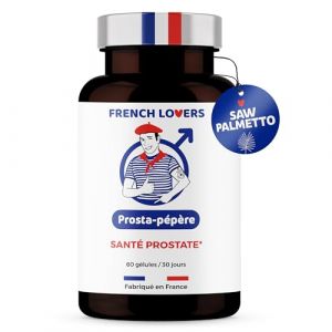 PROSTAPÉPÈRE Santé de la Prostate et Confort urinaire - Saw Palmetto, Prunier d'Afrique, Ortie piquante, Extrait de Courge, Zinc - 100% Naturel - 60 gélules vegan. (KB-Nutrition, neuf)