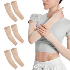 Manchette bras protection UV pour tatouages, 3 paires, couleur peau, manchette bras femme, manchette bras homme, manchette anti uv (MALL DYNAMICS, neuf)