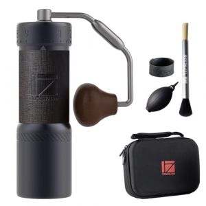 1Zpresso J-Ultra Moulin &agrave; caf&eacute; manuel gris fer, fraise conique, poign&eacute;e pliable, tasse magn&eacute;tique de 40 g, r&eacute;glage num&eacute;rique fin, efficacit&eacute; de broyage plus rapide, id&eacute;al pour expresso (gris fer) (1ZPRESSO, neuf)