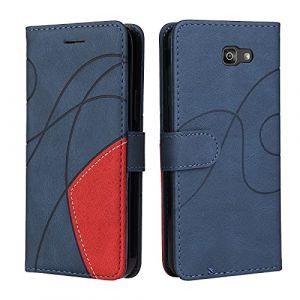 Fatcatparadise Coque pour Samsung Galaxy J7 Prime, Etui en Cuir PU Portefeuille Housse Fermeture Magn&eacute;tique und Flip Protection Case avec Antichoc TPU, Etui &agrave; Rabat, Fentes pour Cartes (Bleu) (Fatcatparadise, neuf)
