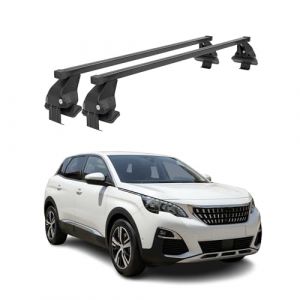 Barres Transversales Menabo Compatible avec Peugeot 3008 2016-2020 Noir (Autopieces-online, neuf)