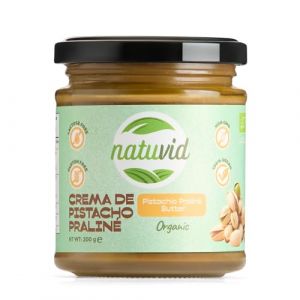 Beurre de Pistache Pralinée BIO Natuvid | 200g | 100% NATUREL | SANS GLUTEN | SANS LACTOSE | Sans sucres ajoutés (M&E Health, neuf)