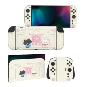PlayVital Autocollant pour Nintendo Switch 2 Manette & Console & Grip & Dock,Sticker Skin Decal pour Switch 2 Accessoires Protection - Chaton Fleurs de Cerisier (Game Skindecal Store, neuf)