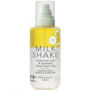 Beekman 1802 - Milk Shake Acide Hyaluronique & Squalane Brume Toner Visage - Lait de Ch&egrave;vre nourrissante, Huile de Jojoba Hydratante & Aigrite Soothing - Serrure &agrave; l'acide Hyaluronique dans l'humidit&eacute; (PERMEJA, neuf)