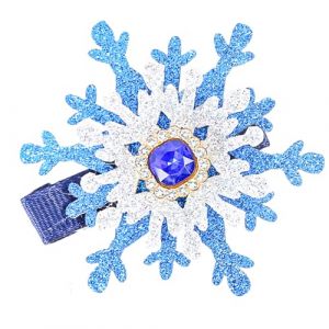 Barrette à cheveux de Noël en forme de flocon de neige, élégante barrette de Noël, couvre-chef, tendance balletcore (XTYaa, neuf)