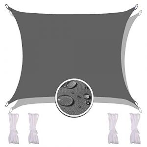 Redfire Voile d'Ombrage 3X6M, Sèche Rapidement Voile d'Ombrage Camouflage Différentes Tailles avec Corde de Fixation Résistant aux Intempéries pour Prairie Gris Foncé (Redfire-EU, neuf)