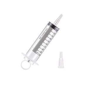 SKYPRO 1 lot de seringue en plastique de 100 ml avec connecteur, seringue à pointe de cathéter, seringue industrielle de jardin, seringue de mesure à usages multiples pour laboratoires scientifiques (lantian2019, neuf)